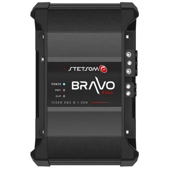 Alt view image 2 of 6 - Bravo Full 1200 1 Ohm Mono Car Amplifier, 1200.1 1.2K Watts RMS, 1 Stable Car Audio, HD Sound Quality, Crossover & Bass Boost, Car Stereo Speaker Subwoofer MD, Smart Coolers