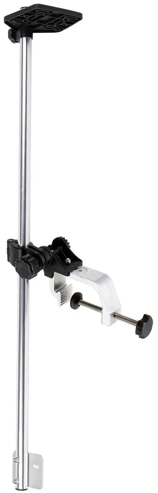 Main image of Portable Fish Finder Mount, transducer Pole Mount for Boat with 360° Adjustable Rotatable for Boats, Canoes, and Kayaks | No-Drill Clamp, Extra-Large Opening Fits Thick Gunwales & Round/Square Rails o