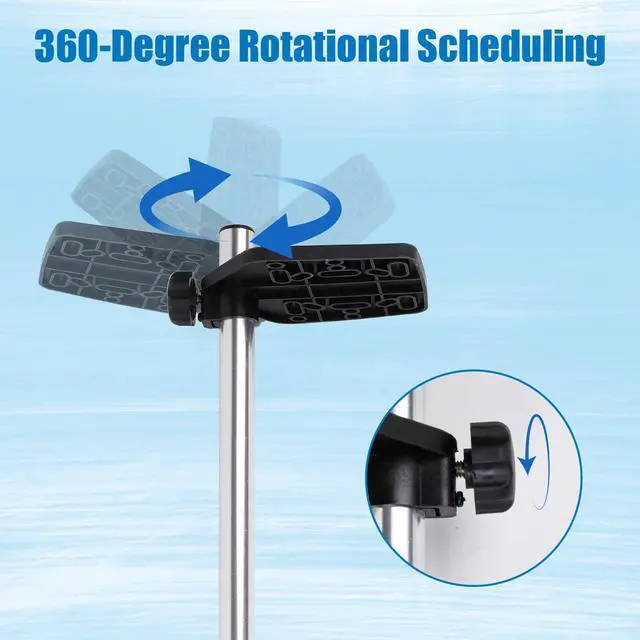 Alt view image 3 of 6 - Portable Fish Finder Mount, transducer Pole Mount for Boat with 360° Adjustable Rotatable for Boats, Canoes, and Kayaks | No-Drill Clamp, Extra-Large Opening Fits Thick Gunwales & Round/Square Rails o