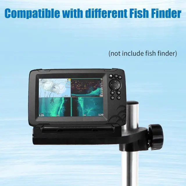 Alt view image 6 of 6 - Portable Fish Finder Mount, transducer Pole Mount for Boat with 360° Adjustable Rotatable for Boats, Canoes, and Kayaks | No-Drill Clamp, Extra-Large Opening Fits Thick Gunwales & Round/Square Rails o