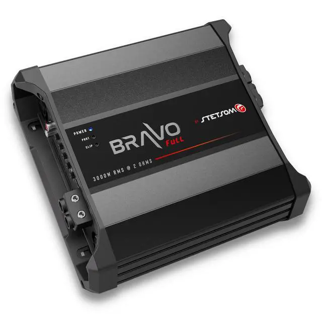 Alt view image 2 of 6 - Bravo Full 3000 2 Ohms Mono Car Amplifier, 3000.1 3K Watts RMS, 2 Stable Car Audio, HD Sound Quality, Crossover & Bass Boost, Car Stereo Speaker Subwoofer MD, Smart Coolers