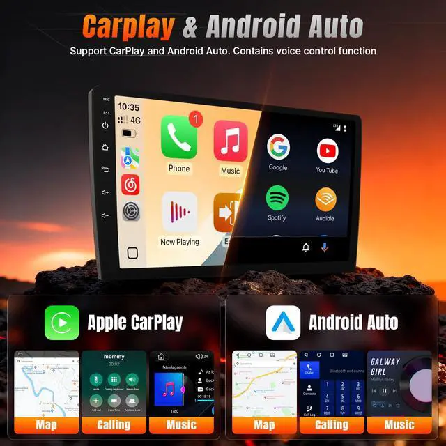 Alt view image 3 of 6 - Linux Car Radio for Subaru Forester 2008-2012 Impreza WRX 2007-2011 | Fast Boot Stereo Upgrade with Wireless CarPlay Android Auto 9'' ToucScreen Built-in Bluetooth SWC Backup Camera MIC