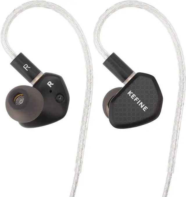 Main image of Kefine Klean 10mm DLC Diaphgram Dynamic Driver Earphones, 1DD in-Ear Monitor Headphones, HiFi Wired IEM Earbuds with Dual Interchangeable Nozzles Detachable 0.78 2Pin Design (Type-C, Mic)