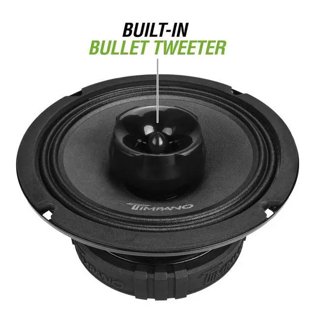 Alt view image 5 of 6 - 6.5 Inch Car Coaxial Speakers 1200 Watts per Pair TPT-CX6-4 TPRO, 2-Way PRO Audio Premium Speaker 4 Ohm, Grill Included - Great for Car Stereo Sound System (Pair)