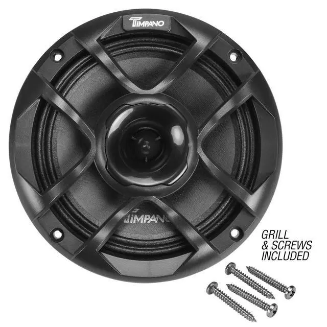 Alt view image 6 of 6 - 6.5 Inch Car Coaxial Speakers 1200 Watts per Pair TPT-CX6-4 TPRO, 2-Way PRO Audio Premium Speaker 4 Ohm, Grill Included - Great for Car Stereo Sound System (Pair)