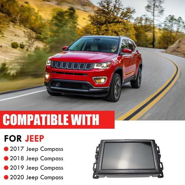 Alt view image 2 of 6 - 7" Uconnect Touch Screen Display with Bracket | Compatible with 2017 2018 2019 2020 Jeep Compass Replaces TDO-WXGA0700K00057-V1 LMB-K00057BL-A