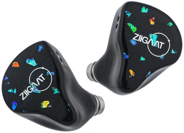 Main image of ZiiGaat Doscinco in Ear Monitor, 2DD+3BA Hybrid Driver Earphone IEM, Wired Earbuds, Audiophile Tuning, with IEM Cable for Musician Gaming (3.5mm), Black | HiFi Wired Earbuds, Audiophile Tuning, with I