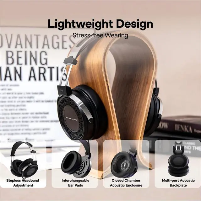 Alt view image 5 of 6 - SIMGOT EP5 50mm Ultra-Magnetic Drivers Over-Ear Headphones | Innovative Closed-Back HiFi Monitor, Dual 3.5mm TRS Cable, Lightweight Gaming Wired Headset for PC/Mobile