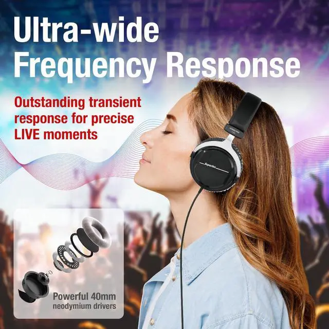 Alt view image 2 of 6 - HD660PRO 150 Closed-Back Studio Headphones for Recording, Black | For producers and engineers using an audio interface; closed-back isolation, 40mm drivers and 10Hz30kHz response