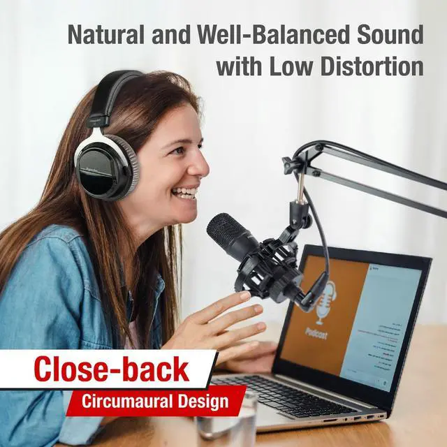 Alt view image 3 of 6 - HD660PRO 150 Closed-Back Studio Headphones for Recording, Black | For producers and engineers using an audio interface; closed-back isolation, 40mm drivers and 10Hz30kHz response