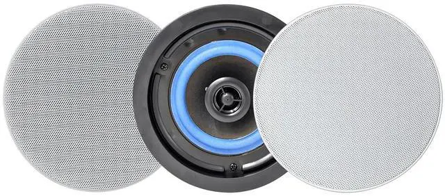 Main image of 4 Inches Flush Mount 2 Way Full Range in Wall Bluetooth Ceiling Speakers,Great for Humid Indoor Outdoor Placement Bath, Kitchen,Bedroom,Covered Porches A Pair