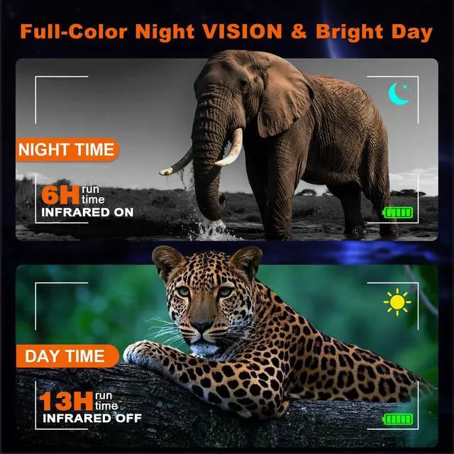 Alt view image 3 of 6 - 4K Night Vision Binoculars with Camera, 36MP Full Color Night Vision Goggles, 1314FT IR Night Vision, 3.2" Screen, Photo & 4K Video Recording for Bird Watching Camping Outdoor Exploration