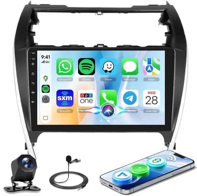 Main image of Car Radio Stereo for Toyota Camry 2012 2013 2014, Android 10.1 inch Touch Screen GPS Bluetooth WiFi FM Radio Mirror Link Head Unit + Backup Camera