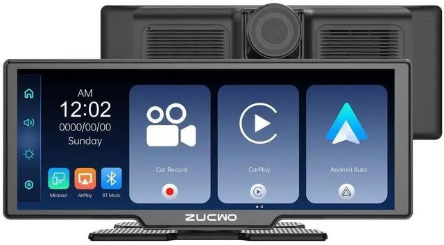 Main image of Portable Wireless CarPlay Screen for Car, Apple CarPlay & Android Auto Touch Screen Car Stereo with Bluetooth, BT Music, Navigation, Car Record for Vehicles (11.26 Inch)