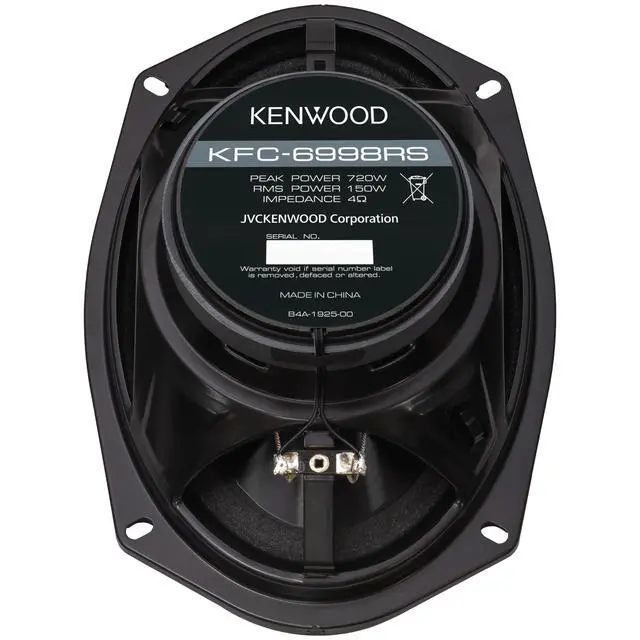 Alt view image 5 of 6 - KFC-6998RS 6" x 9" 5-Way Car Speakers 720W Peak Power, Polypropylene Woofer Cone, Balanced Dome Tweeter, Acoustic Sound Harmonizer