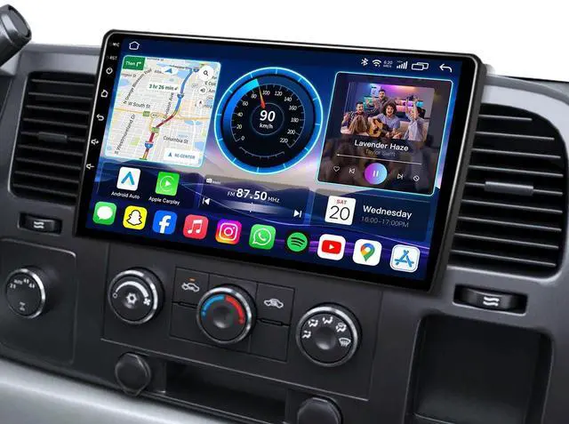 Main image of 4 + 64ROM Android 15 Radio Upgrade for Chevy Silverado 2007-2013: Tahoe Equinox GMC Sierra Yukon 10" HD IPS Touchscreen Wireless Carplay Android Auto GPS 5GWiFi Bluetooth Backup camre SWC FM