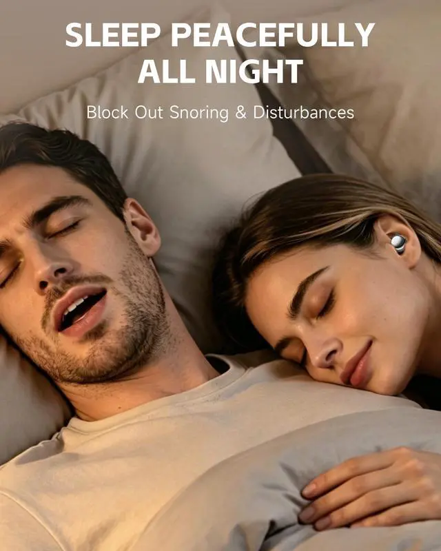 Alt view image 2 of 6 - Sleep Earbuds for Side Sleepers, Ultra-Small Invisible Earbuds for Sleeping, Noise Cancelling Sleep Headphones & Ear Plugs for Snoring Blocking, Bluetooth Sleep Buds for Bedtime & Travel