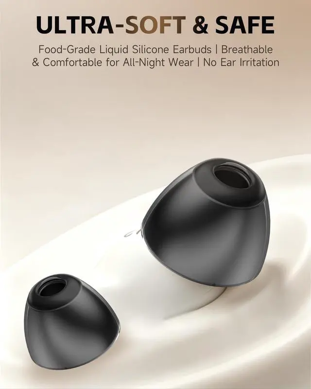 Alt view image 6 of 6 - Sleep Earbuds for Side Sleepers, Ultra-Small Invisible Earbuds for Sleeping, Noise Cancelling Sleep Headphones & Ear Plugs for Snoring Blocking, Bluetooth Sleep Buds for Bedtime & Travel