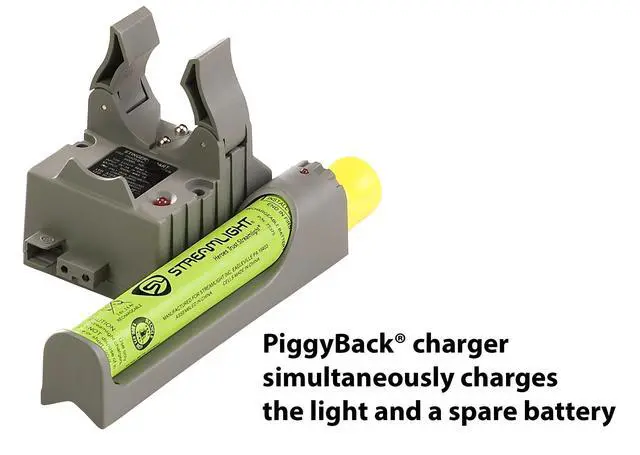Alt view image 2 of 3 - 75277 Piggyback Smart Charger Holder & Battery, Black | Replacement smart charger holder with battery for compatible Stinger Series flashlights