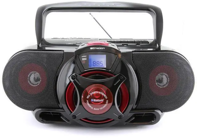 Main image of EPB-3002 Portable Bluetooth, MP3/CD AM/FM Stereo Radio Cassette Player/Recorder with Subwoofer and USB Input Boombox