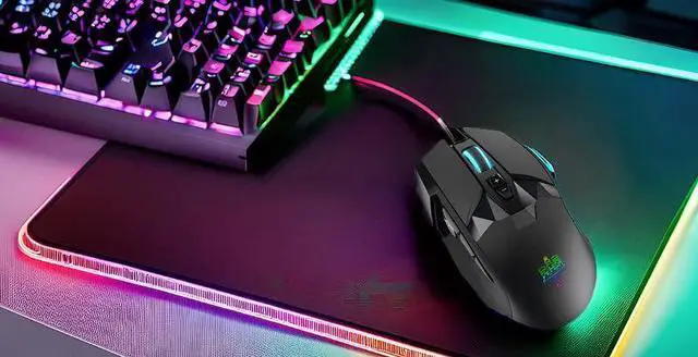 Alt view image 4 of 6 - MOJO Pro Performance Silent Gaming Mouse - Wired Mouse with 9 Programmable Buttons Including Sniper Key, 12000 DPI, 1000 Hz, Force Adjustable, Custom Profiles