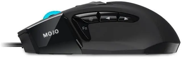 Alt view image 6 of 6 - MOJO Pro Performance Silent Gaming Mouse - Wired Mouse with 9 Programmable Buttons Including Sniper Key, 12000 DPI, 1000 Hz, Force Adjustable, Custom Profiles