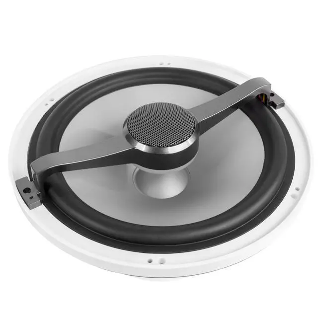 Alt view image 6 of 6 - ® Premium 8" Coaxial Speakers (Pair) (White and Black Grilles Included) | 2-Way Marine Speakers, 750W Max, 250W RMS, 1 Silk Dome Tweeters, with RGB LED Lighting for Boats/UTV/ATV/SxS/Powersports