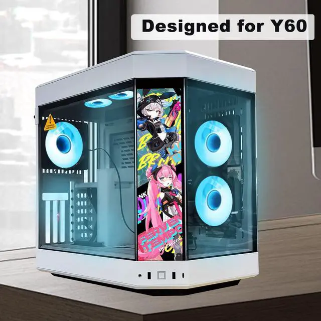 Alt view image 5 of 6 - 12.6 Inch IPS LCD Touch Screen Monitor FHD 1920x515 Display, Fit for Hyte Y60 PC Case CPU GPU Secondary Monitor Panel, Built-in Dual Speakers, Plug & Play,with up to 10-Points of Multi-Touch