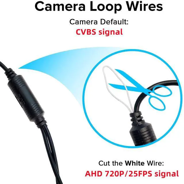 Alt view image 6 of 6 - Aftermarket Emblem Backup Camera for F150/F250/F350/F450/F550(2004-2016)RCA | CVBS | AHD Dual Signal,HD Night Vision,Waterproof,170° Wide Viewing