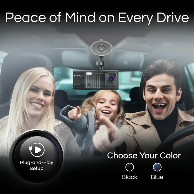 Alt view image 5 of 5 - MNCD338T 3-Channel 1080P Dash Camera w/Rear & Interior Cam (Black) | Capture sharp HD video with an easy-to-use touchscreen and versatile zoom for everyday recording