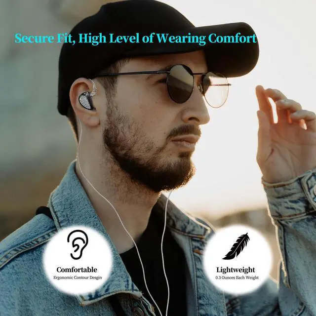 Alt view image 4 of 6 - Sonata 14BA in-Ear Monitor 3.5 Jack Headphone with Mic | Great Sound Separation IEM. Wide Frequency Range Powerful Bass and Detailed Treble for Serious Listening, Studio, Gaming