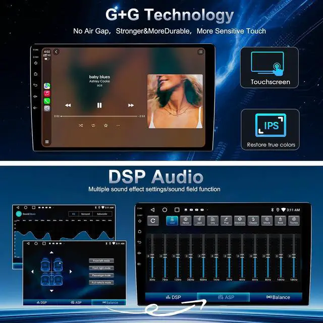 Alt view image 6 of 6 - 64GB Car Radio Stereo Upgrade for Ford F150 2009 2010 2011 2012, Plug and Play 9'' Android 13 Head Unit with Wireless Carplay/Android Auto/1080P Backup Camera/AM FM Radio
