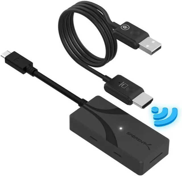 Main image of Wireless HDMI USB-C Screen Mirroring Kit, 1080p (DA-TCHR) | Transmitter & receiver; 1080p@60Hz; plug and play; USB-C to HDMI; laptop/phone to TV