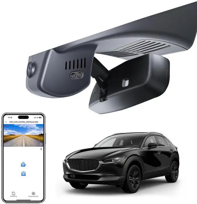 Main image of 4K Dash Cam for Mazda CX-30 2024 2025 2026(Model B) | UHD 2160P Video, OEM Look, Free App & Wifi, GPS, 64GB Card