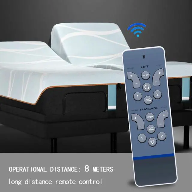 Alt view image 5 of 6 - Replacement Remote Control for Tempurpedic Ergo Advanced Adjustable Bed, Models Rc-wm-101, Easy to Pair