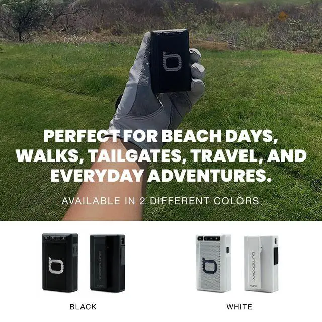 Alt view image 6 of 6 - Retro Pager Wearable Bluetooth Speaker, White | Portable waterproof speaker with LED flashlight and more than 7 hours of battery life