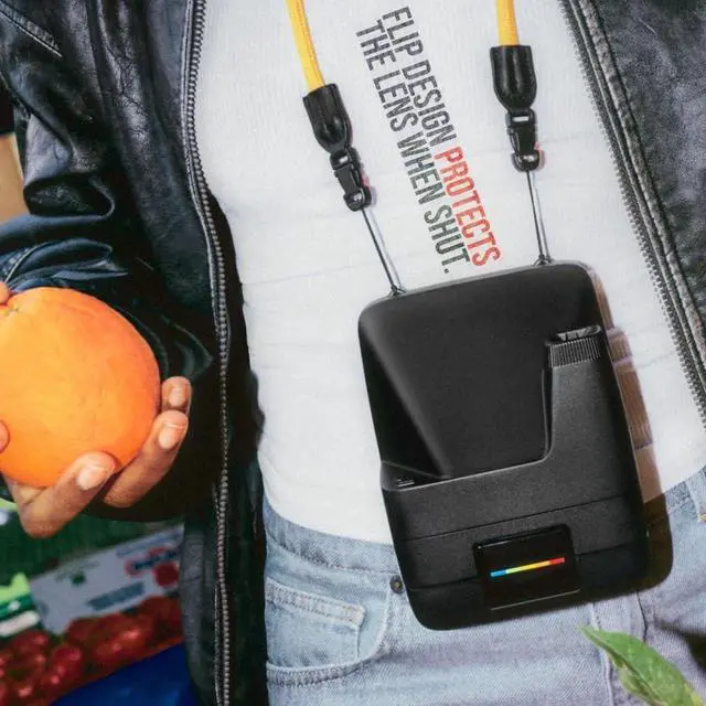 Alt view image 4 of 6 - Flip Instant Camera + Color Film Bundle (8 Photos Included) - Black - Hyperfocal 4-Lens System, Sonar Autofocus, and Scene Analysis, Bluetooth Companion App, with Lens Cleaning Cloth