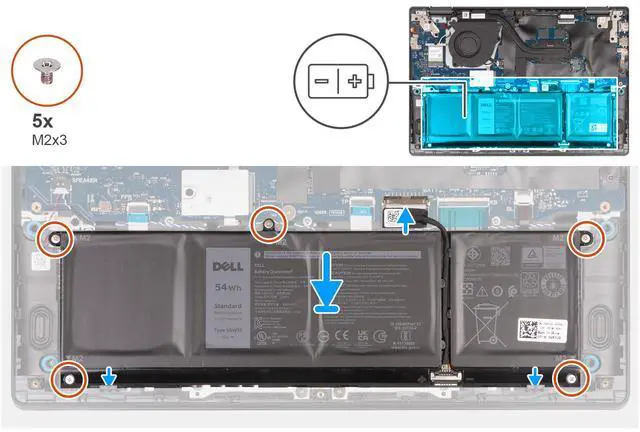 Alt view image 3 of 6 - DELL V6W33 15V 54Wh 4-Cell Battery For Dell Latitude 3320 3330 3420 3520 3530 3445 5430 Vostro 3510 3511 3515 3520 3525 5310 5320 3420 3425 3430 3435 5410 5415 5510 5515 5620 5625 5630 5635 5640