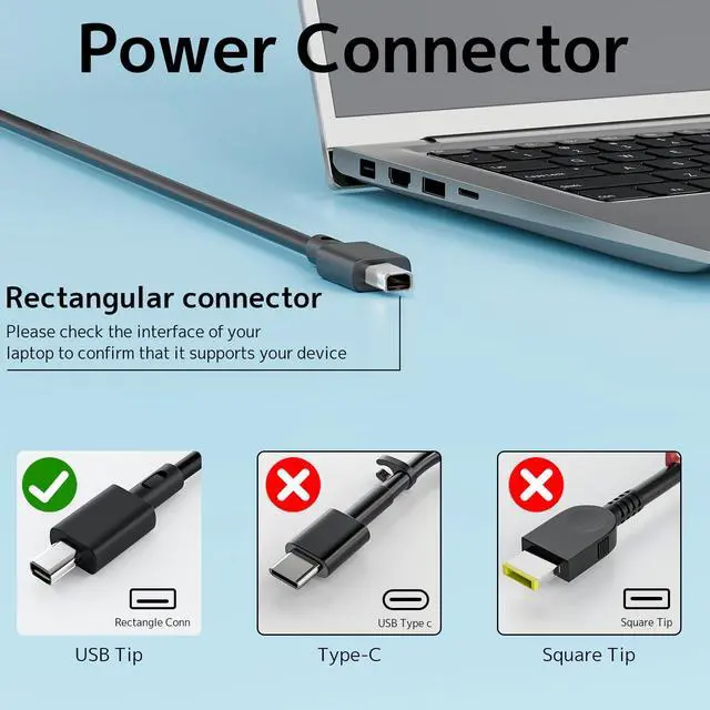 Alt view image 4 of 6 - 380W Laptop Charger GaN ADP-380AB B Fit for Asus ROG Strix Scar 16 RTX 5080 | AC Adapter ROG Strix G16 G615 G18 G815 G815L Scar 18 G635 G835 RTX 5090 TUF A16 F16 ProArt PX13 P16 A24-380P1A Power Suppl