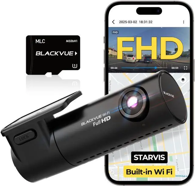 Main image of DR590X Plus, 1080P Dash Cam Front, Free 32GB Card, STARVIS | Hardwire Cable Included, 24H Parking Mode, Wi-Fi, GPS, App Control, Cloud Connectivity