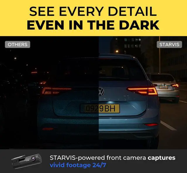 Alt view image 6 of 6 - DR590X Plus, 1080P Dash Cam Front, Free 32GB Card, STARVIS | Hardwire Cable Included, 24H Parking Mode, Wi-Fi, GPS, App Control, Cloud Connectivity