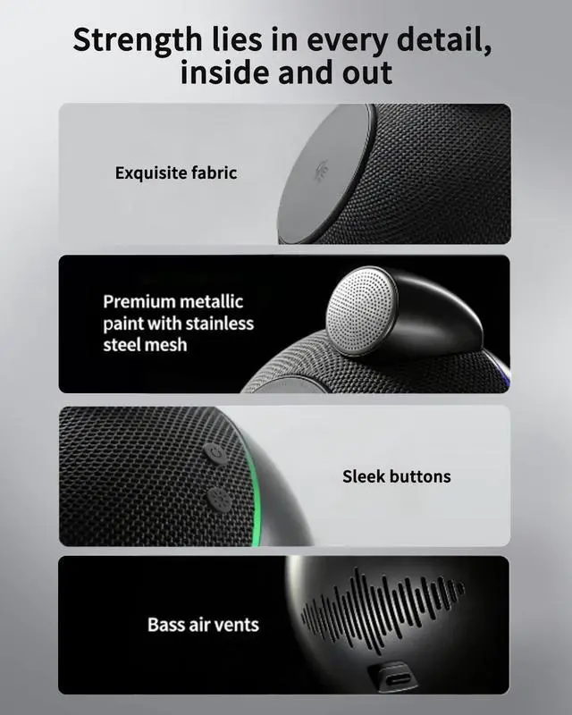 Alt view image 3 of 6 - 2-in-1 Magnetic Wireless Charger & Bluetooth Speaker 25W Fast Charging for iPhone, Apple Watch & AirPods, True Stereo Sound, TWS, Dynamic LED Ambient Light, Travel-Friendly