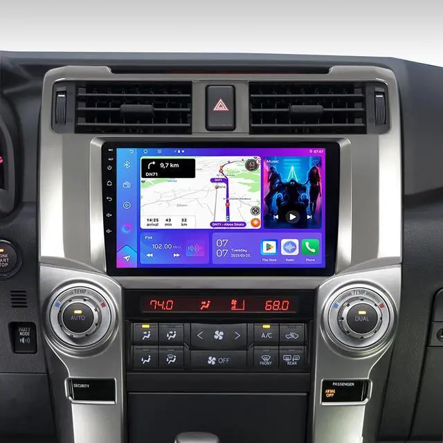 Main image of Car Stereo for Toyota 4Runner 2010-2018 - Wireless CarPlay Android Auto | 9" 1280x800 HD Touchscreen Upgrade with Android 15, 4GB+64GB, WiFi 6, GPS Navigation, Bluetooth 5.4 & DSP Audio