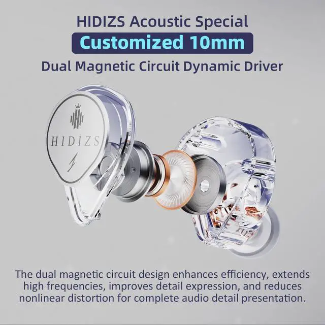 Alt view image 5 of 6 - ST2 Pro USB-C Earbuds Wired, Dual Magnetic Circuit 10mm Dynamique Drivers in Ear Monitor Headphones, ESS ES9218AC Pro DAC Chip, HD Mic, in-Line Control, Tpye-C DSP, OFC Cable, Tranparent