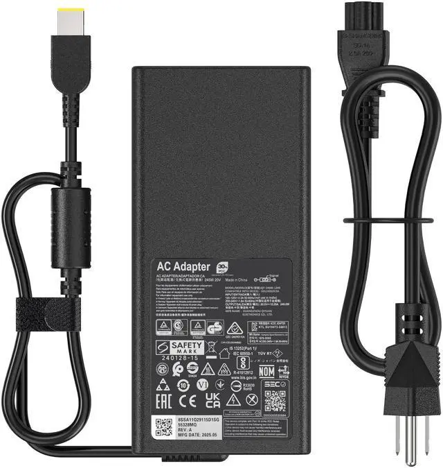 Main image of 245W AC Adapter Compatible with Lenovo Legion Pro 5 16IAX10H RTX5070Ti 16 Gaming Laptop Charger ADL245SDC3A Legion 5 15IRX10 RTX 5060 ADL245SLC3A Power Supply
