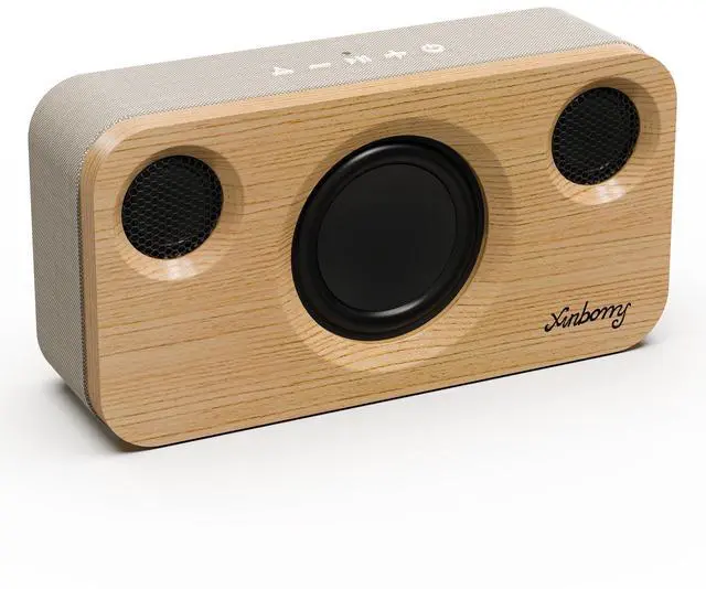 Main image of Bluetooth Speaker, 40W, Portable Wireless, BT 5.3, AUX, TF Card | 40W Peak Power, BT 5.3, Portable Wireless Design, AUX/TF Card, Wood Finish, Deep Bass, Sync 100 Speakers