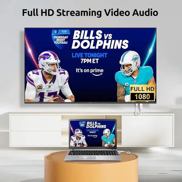 Alt view image 4 of 6 - Wireless HDMI Transmitter and Receiver 328FT/100M, 2.4G+5G Plug & Play Wireless HDMI Extender Kit 4K Decode for Video and Audio to Monitor from Laptop