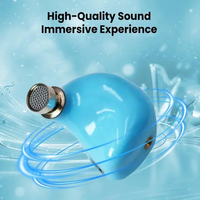 Alt view image 3 of 6 - G20 in Ear Monitor Earphones HiFi Music IEM for Gaming Earbuds with Mic 3.5mm and Type-C Detachable OFC Cable Ideal for Music,Gaming