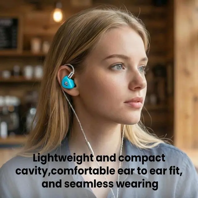 Alt view image 6 of 6 - G20 in Ear Monitor Earphones HiFi Music IEM for Gaming Earbuds with Mic 3.5mm and Type-C Detachable OFC Cable Ideal for Music,Gaming