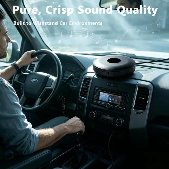 Alt view image 4 of 6 - Portable CD Player for Car USB Connection and Bluetooth TX, External Car CD Player Plug and Play Lossless Sound Quality